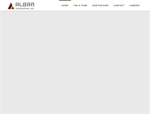 Tablet Screenshot of albanengineering.com